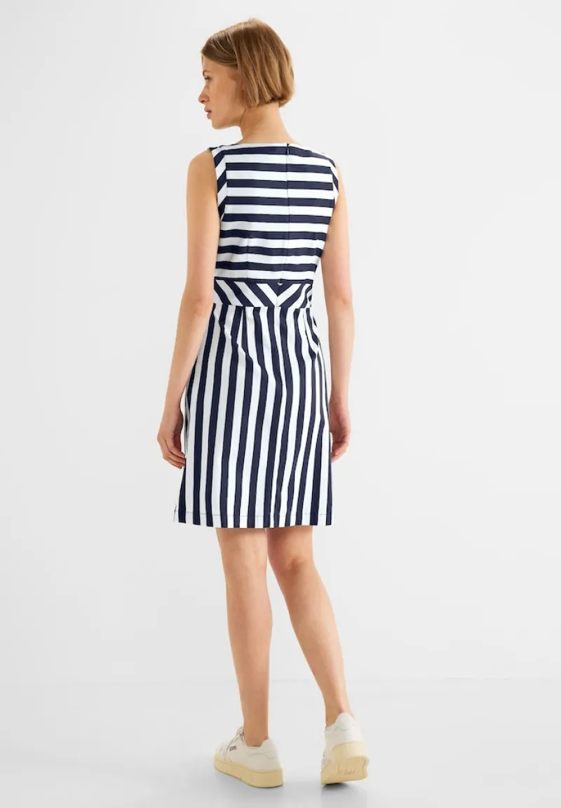 Street One Kleider*Etuikleid mit Streifenmuster deep blue