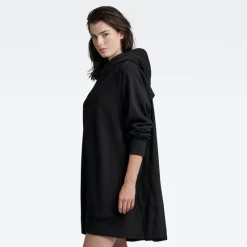 G-star Raw Kleider*Fabric mix loose sw dress dk black