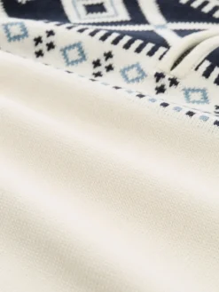 Tom Tailor Pullover & Sweatshirts|Big Boys*Fair-Isle Troyer Strickpullover offwhite fair isle design
