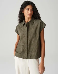Opus Blusen*Falme olive leaf