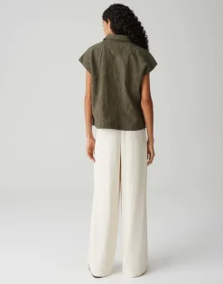 Opus Blusen*Falme olive leaf