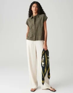 Opus Blusen*Falme olive leaf