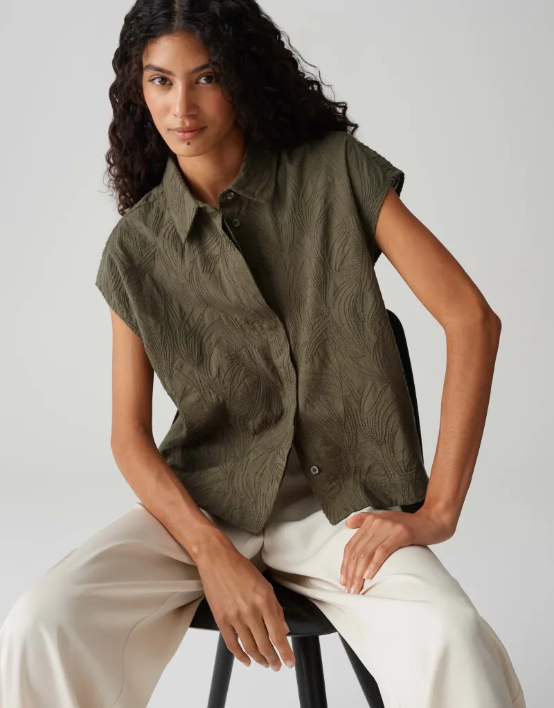 Opus Blusen*Falme olive leaf