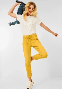 Street One Hosen*Farbige Loose Fit Jeans dull sunset yellow wash