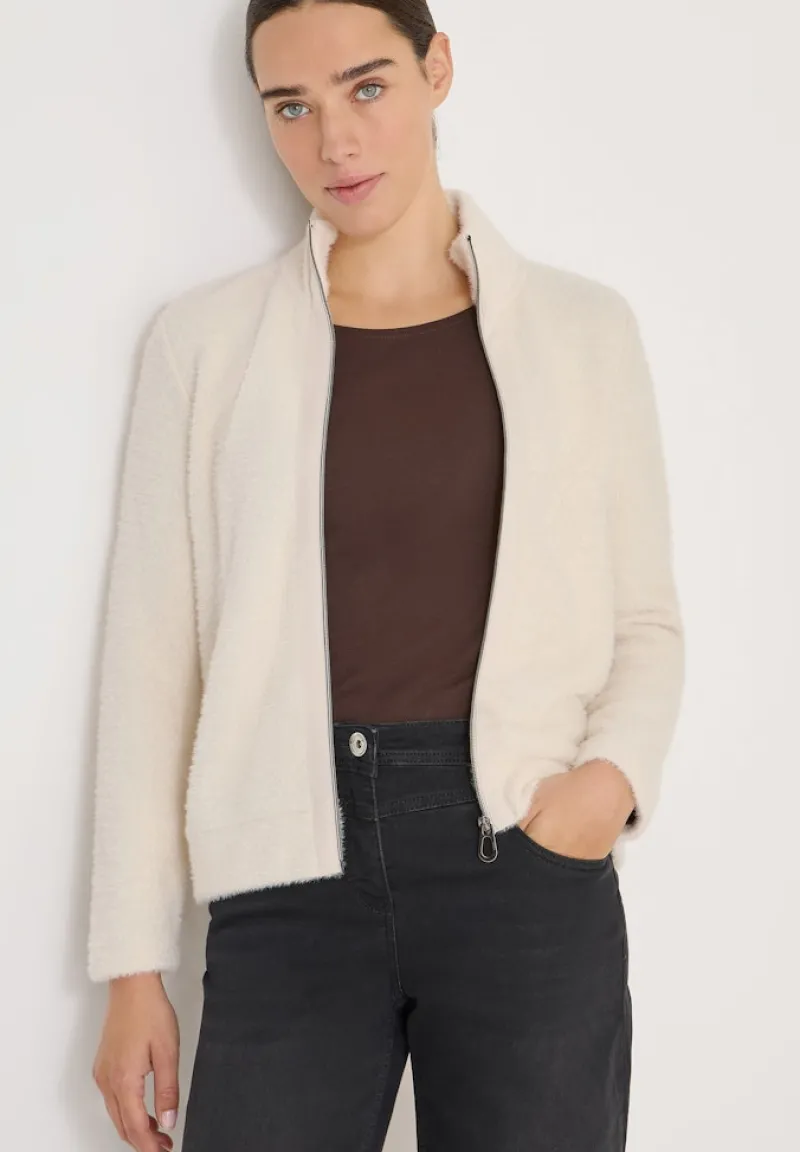 Cecil Pullover & Sweatshirts*Federgarn Jacke light greige