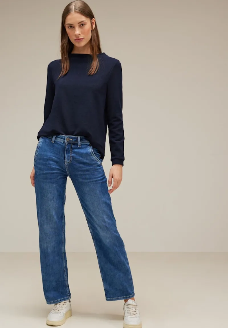 Street One Pullover & Sweatshirts*Feines Langarmshirt deep blue