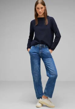 Street One Pullover & Sweatshirts*Feines Langarmshirt deep blue