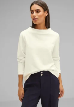 Street One Pullover & Sweatshirts*Feines Langarmshirt lucid white