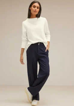 Street One Pullover & Sweatshirts*Feines Langarmshirt lucid white