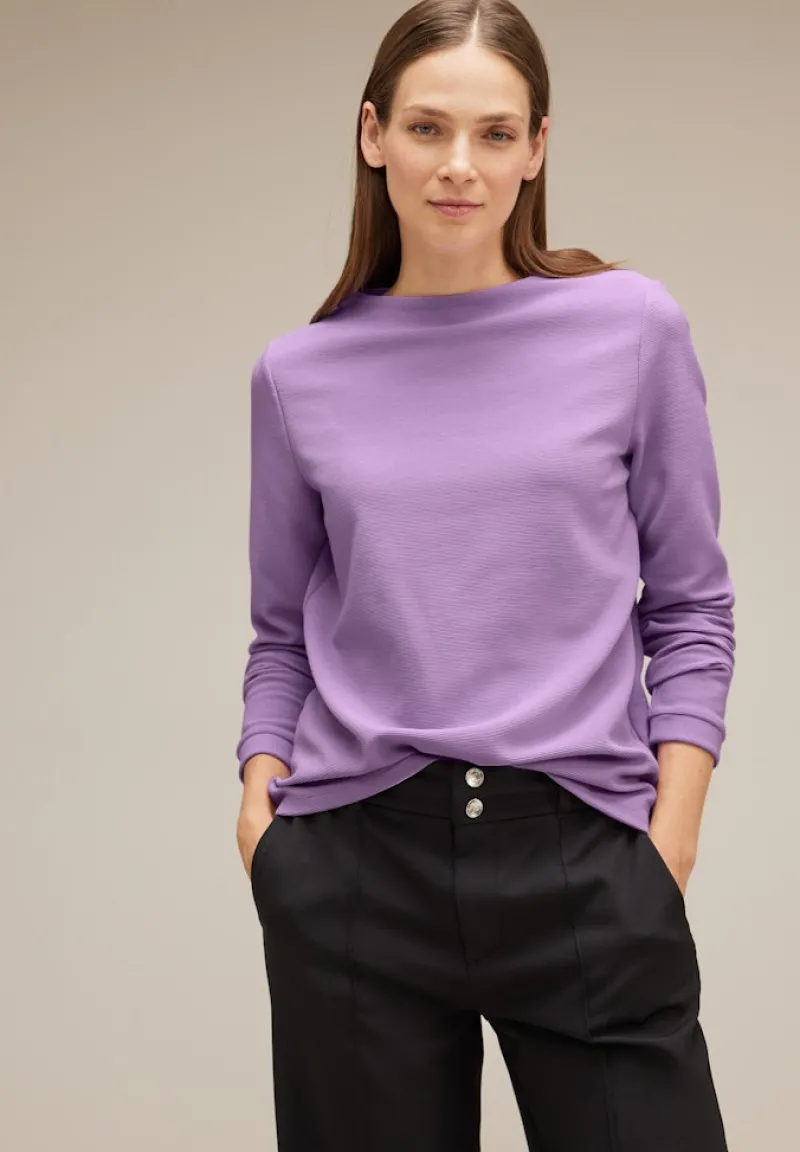 Street One Pullover & Sweatshirts*Feines Langarmshirt soft pure lilac