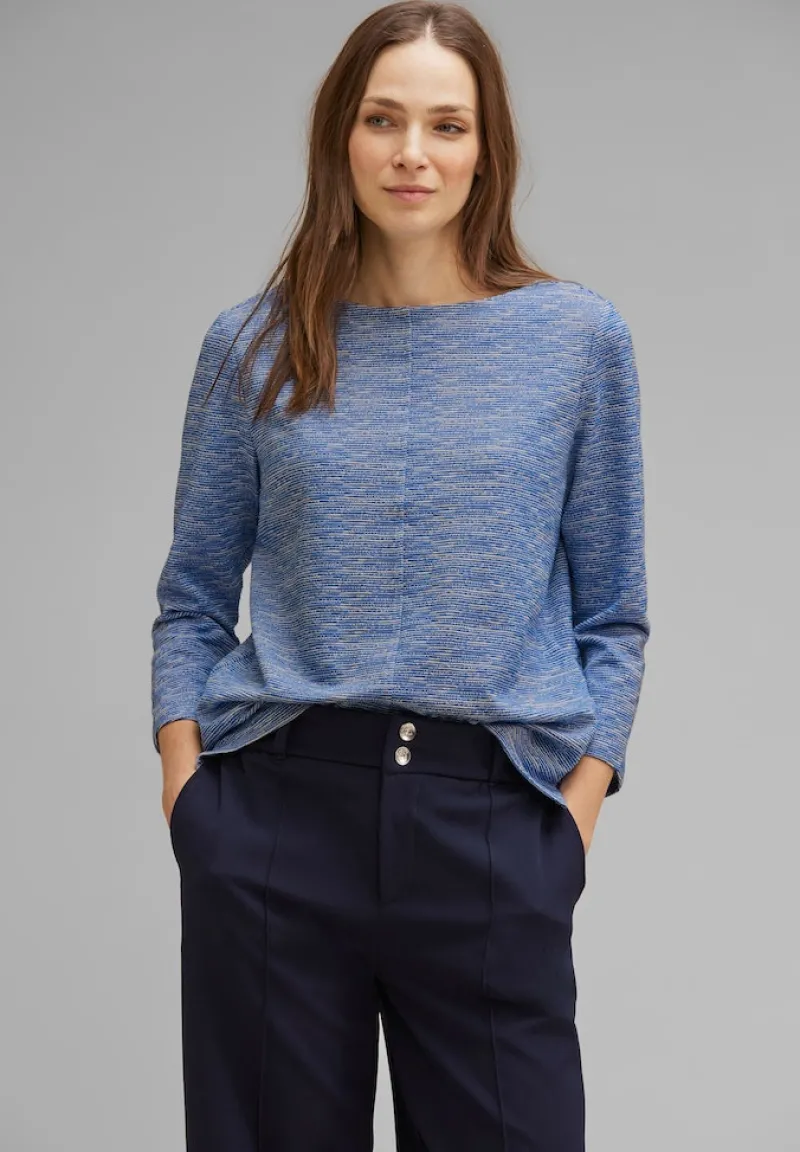 Street One Shirts*Feines Struktur Shirt fresh intense gentle blue