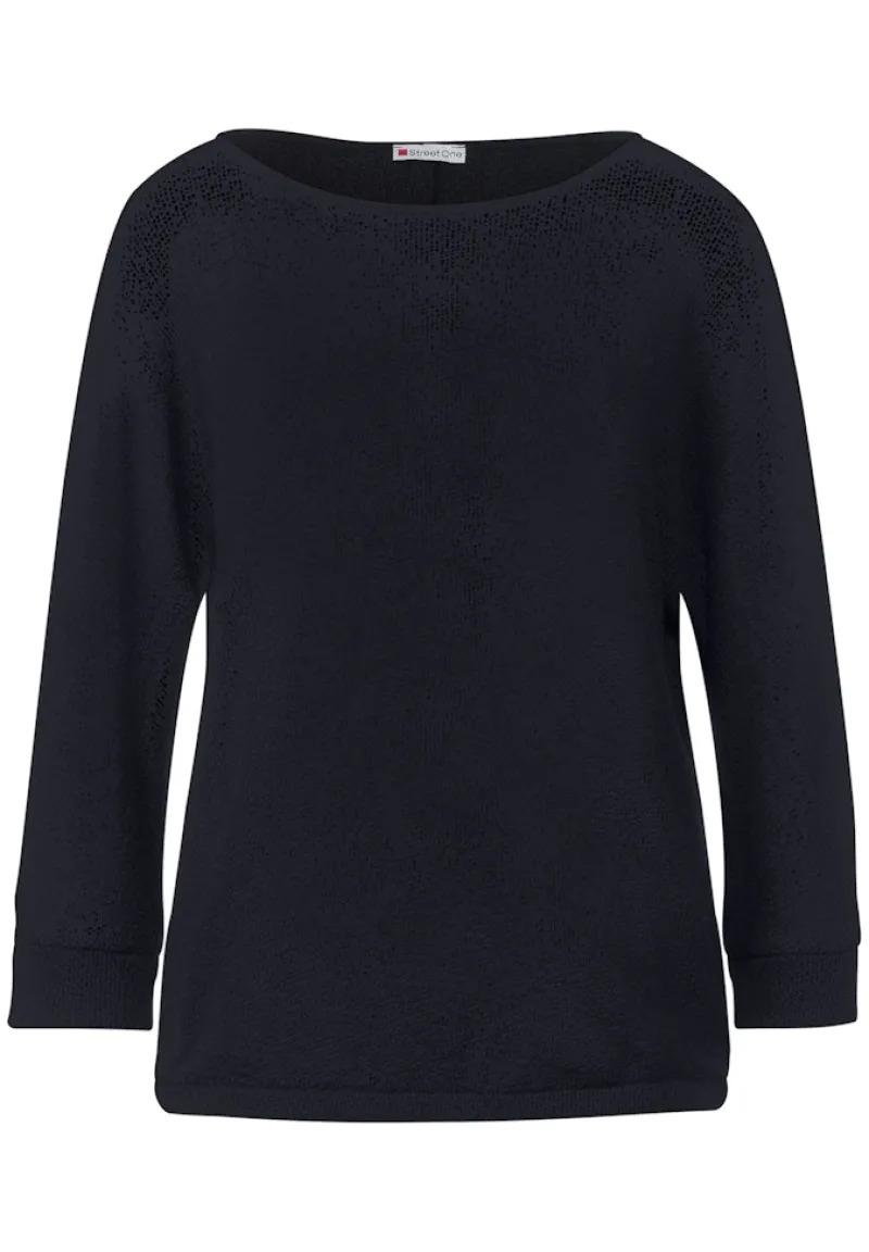 Street One Shirts*Feinstrick Shirt deep blue