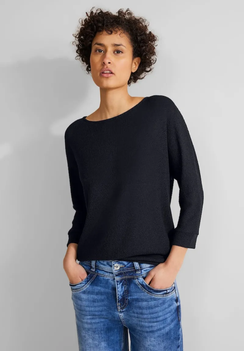 Street One Shirts*Feinstrick Shirt deep blue