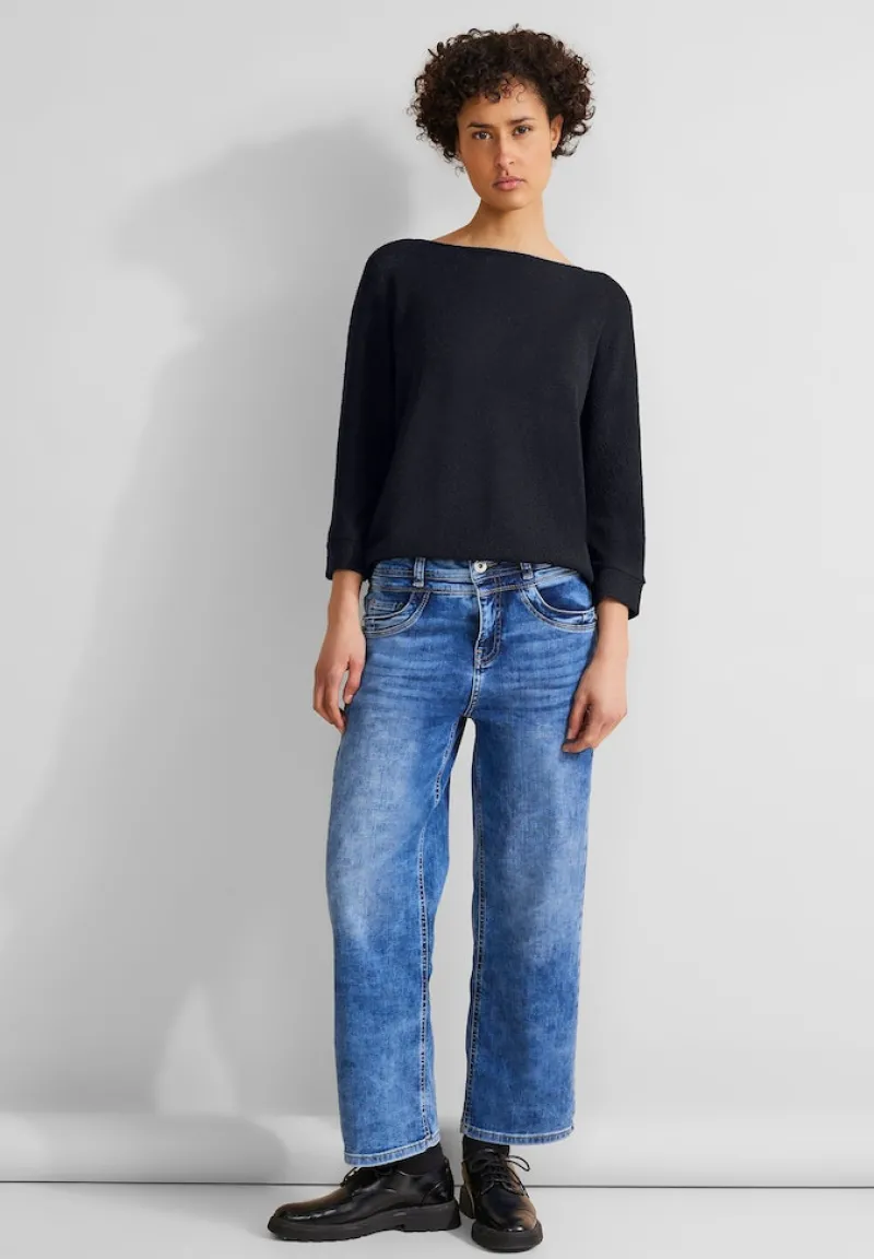 Street One Shirts*Feinstrick Shirt deep blue