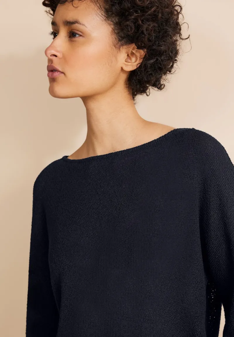 Street One Shirts*Feinstrick Shirt deep blue