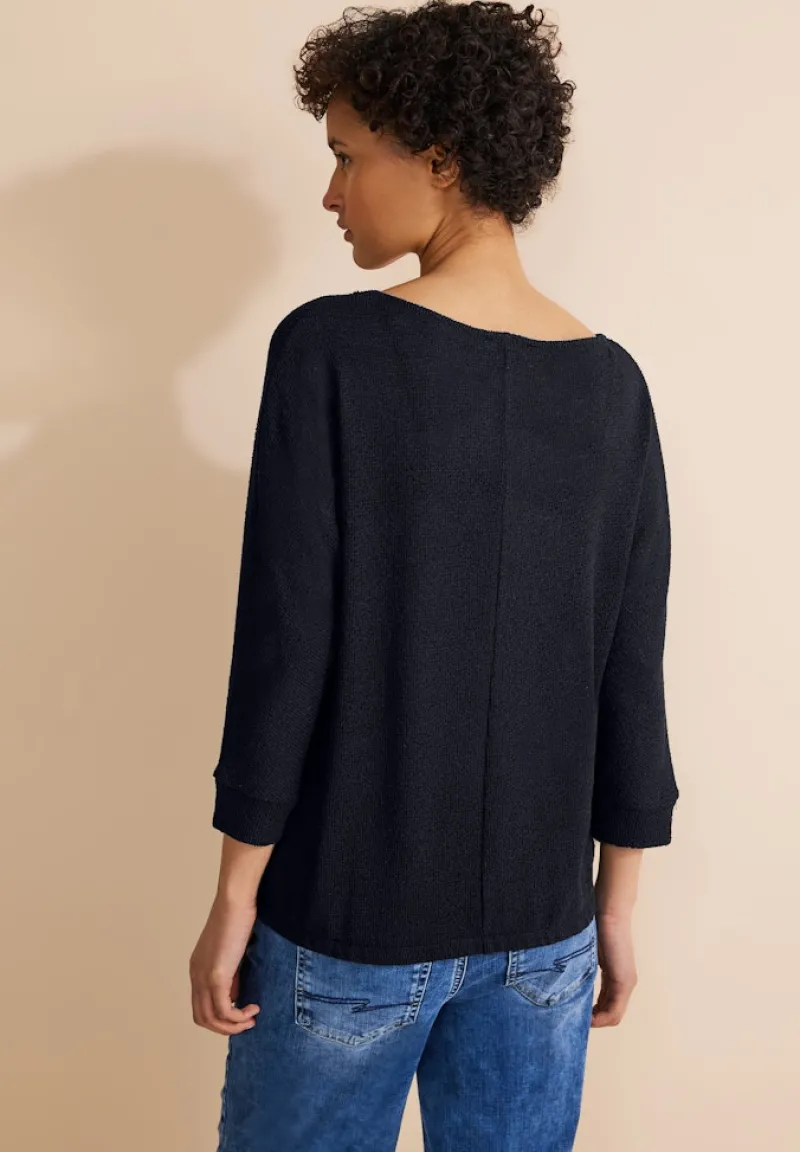 Street One Shirts*Feinstrick Shirt deep blue