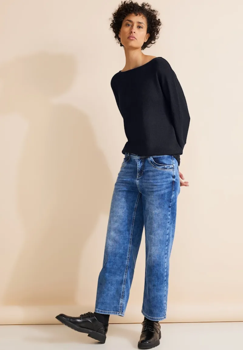 Street One Shirts*Feinstrick Shirt deep blue