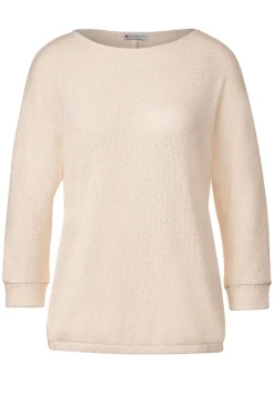 Street One Shirts*Feinstrick Shirt lucid white