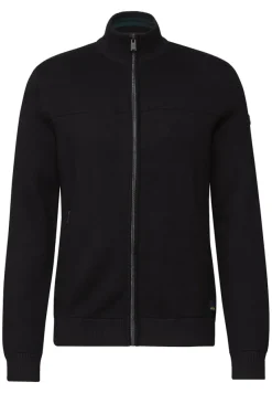Street One Men Pullover & Sweatshirts|Big Boys*Feinstrickjacke mit Zipper Black