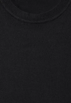 Street One Men Pullover & Sweatshirts|Big Boys*Feinstrickpullover Black