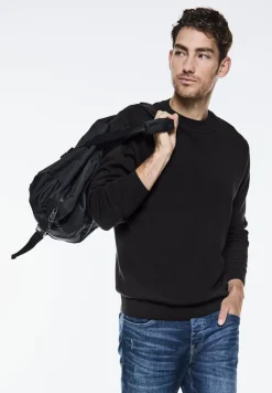 Street One Men Pullover & Sweatshirts|Big Boys*Feinstrickpullover Black