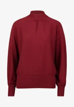 Zero Pullover & Sweatshirts*Feinstrickpullover mit Stehkragen cabernet