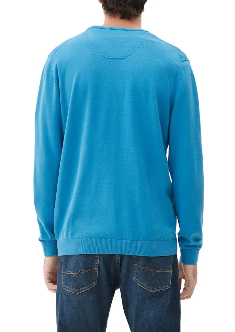 s.Oliver Pullover & Sweatshirts|Big Boys*Feinstrickpullover mit V-Ausschnitt blau4