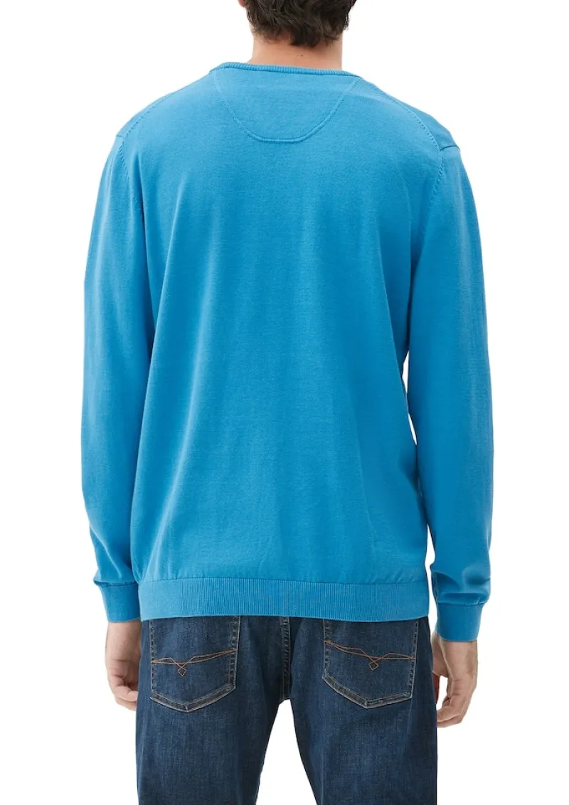 s.Oliver Pullover & Sweatshirts|Big Boys*Feinstrickpullover mit V-Ausschnitt blau4