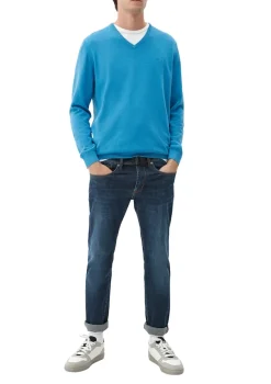 s.Oliver Pullover & Sweatshirts|Big Boys*Feinstrickpullover mit V-Ausschnitt blau4