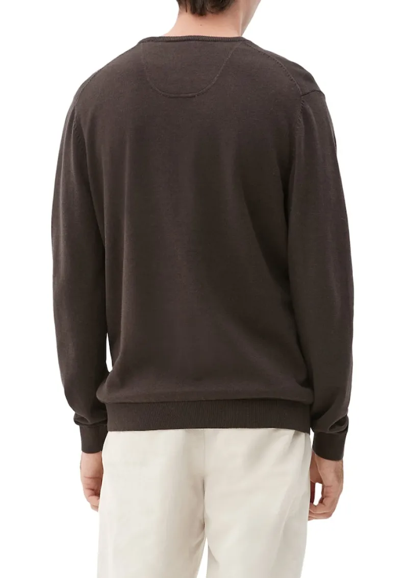s.Oliver Pullover & Sweatshirts|Big Boys*Feinstrickpullover mit V-Ausschnitt braun2