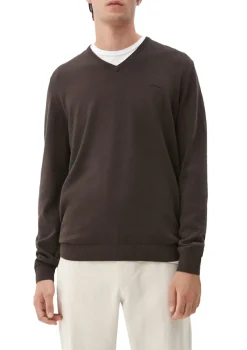 s.Oliver Pullover & Sweatshirts|Big Boys*Feinstrickpullover mit V-Ausschnitt braun2