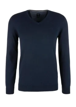 s.Oliver Pullover & Sweatshirts|Big Boys*Feinstrickpullover mit V-Ausschnitt blau 5978