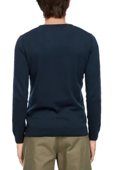 s.Oliver Pullover & Sweatshirts|Big Boys*Feinstrickpullover mit V-Ausschnitt blau 5978