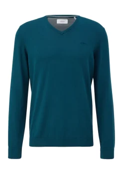 s.Oliver Pullover & Sweatshirts|Big Boys*Feinstrickpullover mit V-Ausschnitt petrol