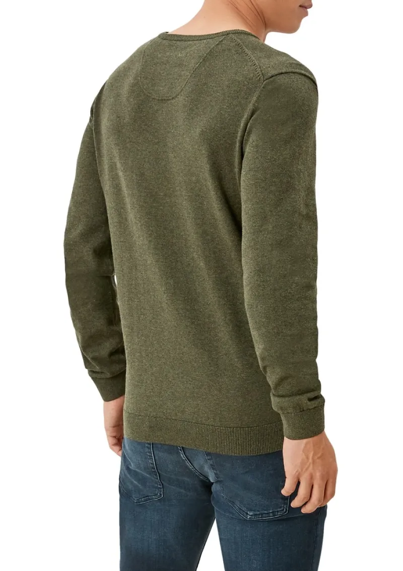 s.Oliver Pullover & Sweatshirts|Big Boys*Feinstrickpullover mit V-Ausschnitt grün2