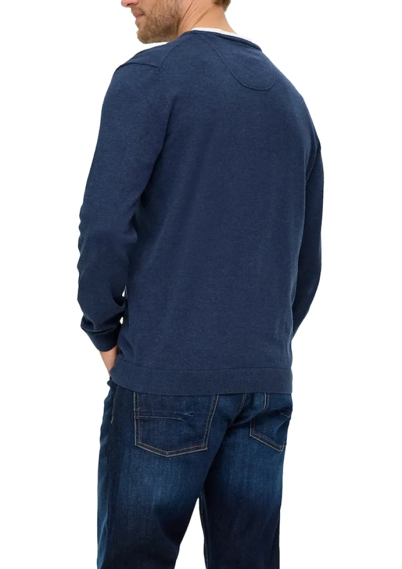 s.Oliver Pullover & Sweatshirts|Big Boys*Feinstrickpullover mit V-Ausschnitt blau2