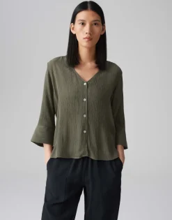 Opus Blusen*Felsea olive leaf