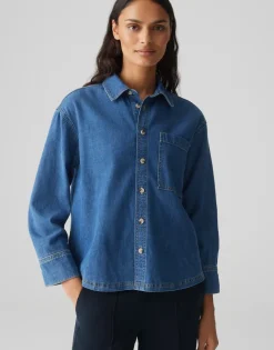 Opus Blusen*Felyn mid coastal blue