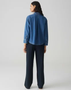 Opus Blusen*Felyn mid coastal blue