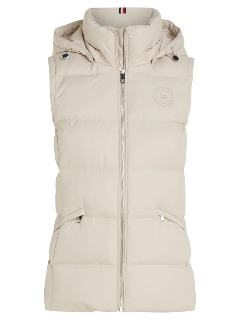 Tommy Hilfiger Westen*FEMININE MW RECYCLED DOWN VEST classic beige