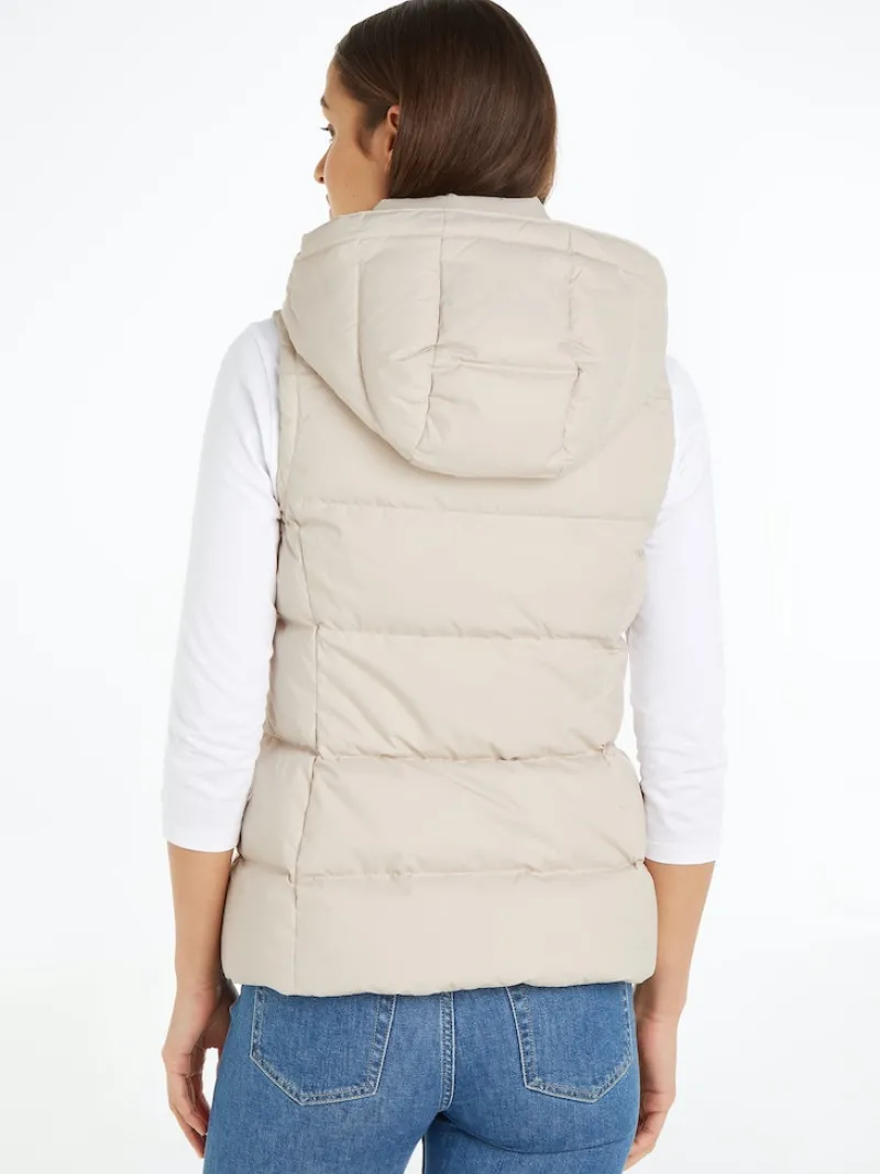 Tommy Hilfiger Westen*FEMININE MW RECYCLED DOWN VEST classic beige