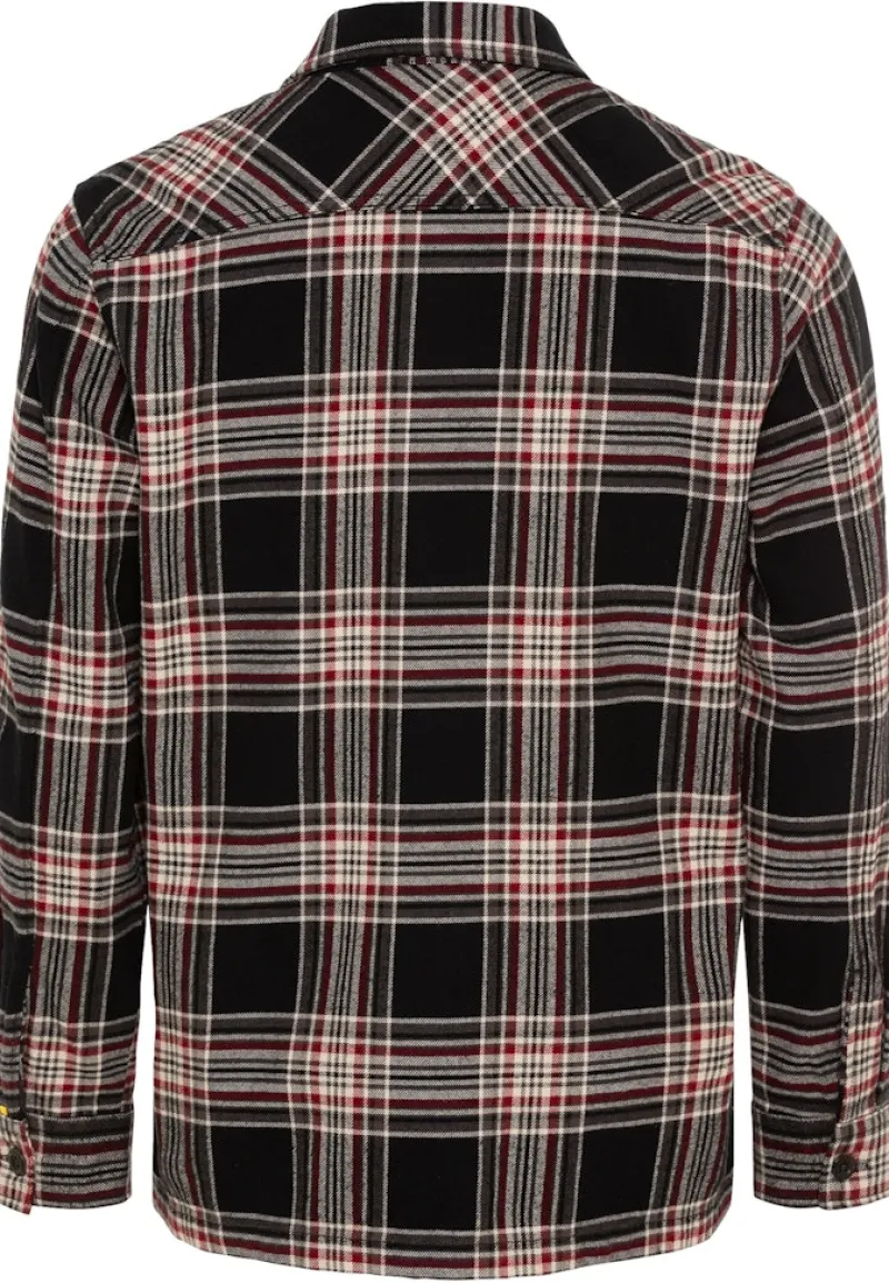 Camel Active Hemden|Big Boys*Flanell Overshirt im Karomuster Anthra