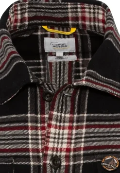 Camel Active Hemden|Big Boys*Flanell Overshirt im Karomuster Anthra