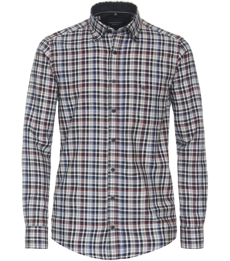 CASAMODA Hemden|Big Boys*Flanellhemd blau2