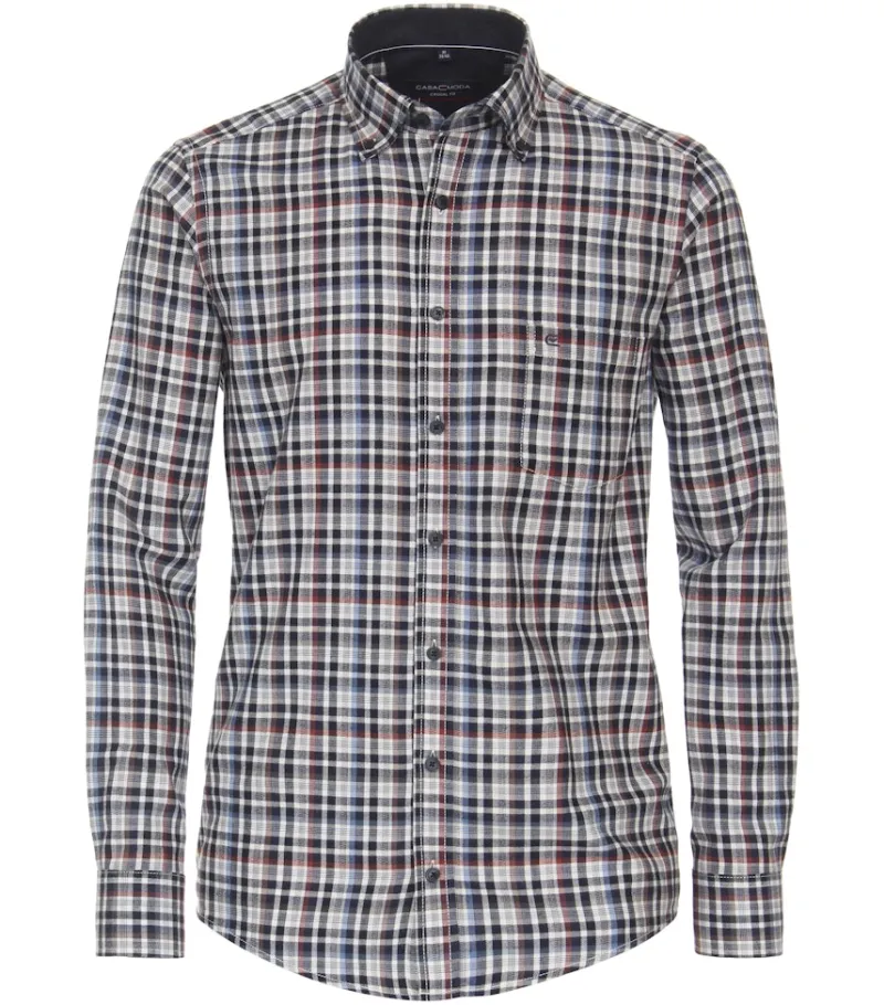 CASAMODA Hemden|Big Boys*Flanellhemd blau2