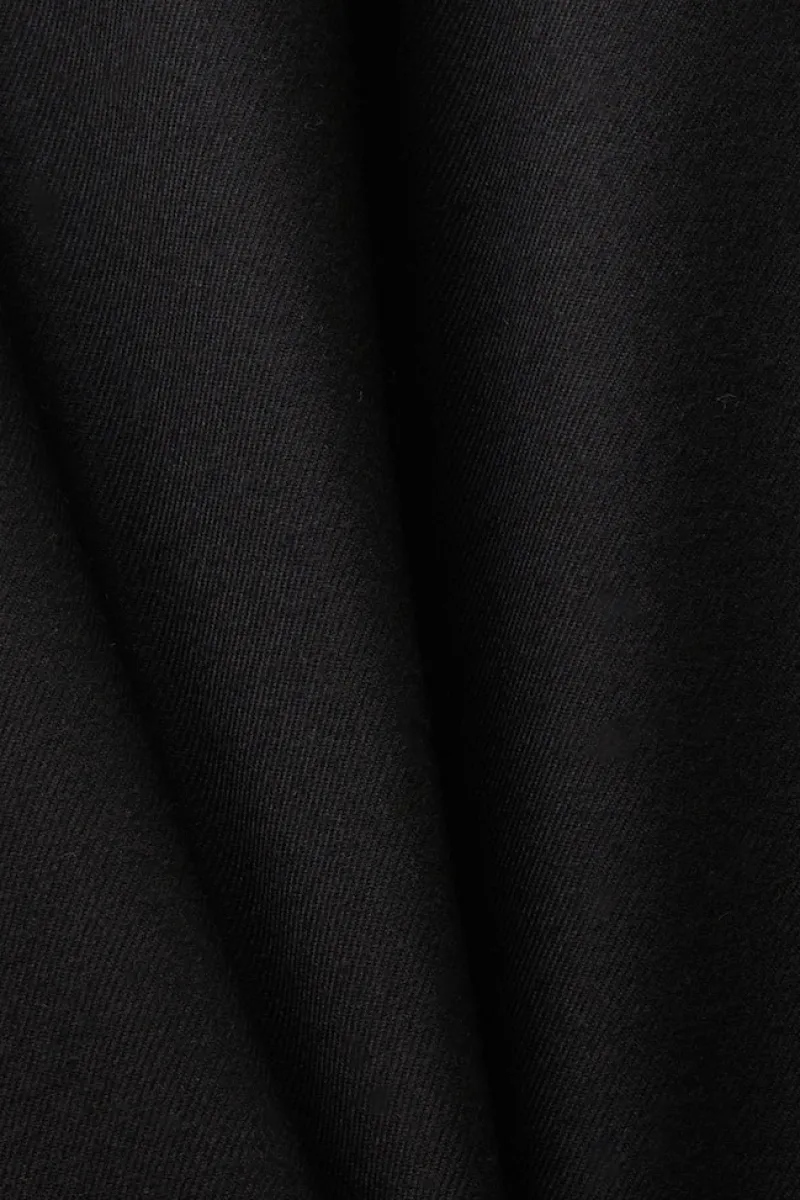 Esprit Hosen*Flanellhose mit geschlitztem Beinsaum Black