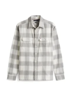 Tommy Hilfiger Big Boys|Hemden*FLANNEL CHECK SHIRT JACKET light grey htr - check