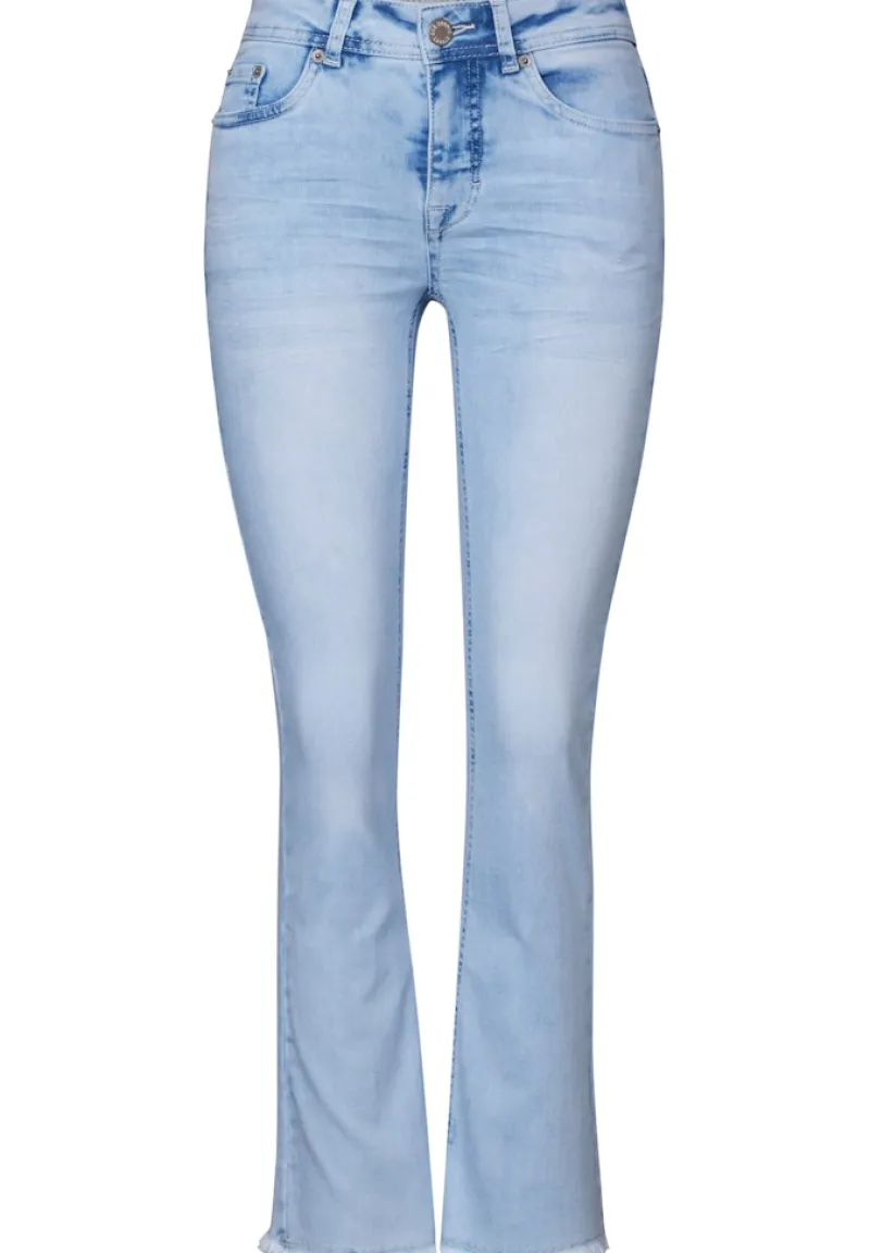 STREET ONE STUDIO Jeans*Flared Jeans bleach wash