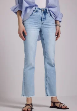 STREET ONE STUDIO Jeans*Flared Jeans bleach wash