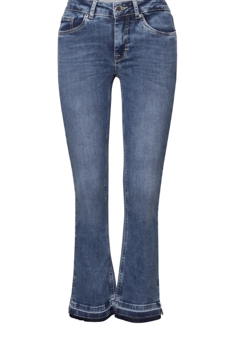STREET ONE STUDIO Jeans*Flared Jeans medium blue random